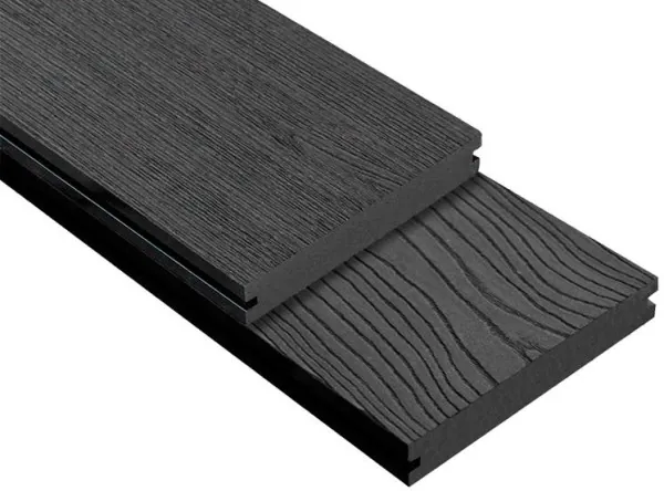 Террасная доска ДПК Outdoor 3D полнотелая STORM/OCEAN BLACK черная купить в Благовещенске
