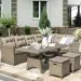 Комплект мебели AFINA плетеной из иск. ротанга AFM-307B Beige купить в Благовещенске