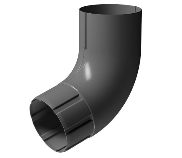 Колено 72° D90 Döcke STAL PREMIUM Графит, (RAL 7024) купить в Благовещенске
