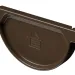 Заглушка желоба D125 Döcke STAL PREMIUM Каштан, (RAL 8017) купить в Благовещенске