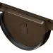 Заглушка желоба D125 Döcke STAL PREMIUM Каштан, (RAL 8017) купить в Благовещенске