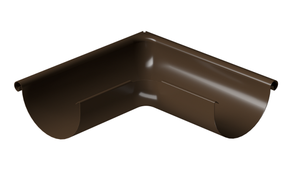 Угол внешний 90° D125 Döcke STAL PREMIUM Каштан, (RAL 8017) купить в Благовещенске