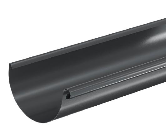 Водосток Aquasistem, система 125x90 - Водосточный желоб 3.00м RAL 7024 Тёмно-серый купить в Благовещенске