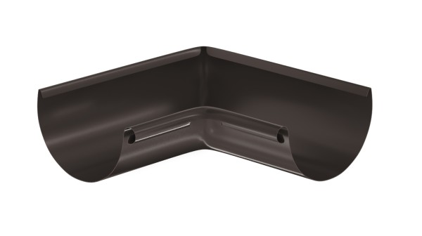 Водосток Aquasistem, система 125x90 - Угол желоба, внутренний 90° RR 32 Тёмно-Коричневый купить в Благовещенске