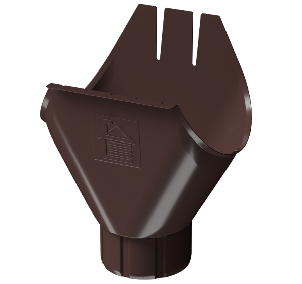 Воронка желоба D125 Döcke STAL PREMIUM Шоколад, (RAL 8019) купить в Благовещенске