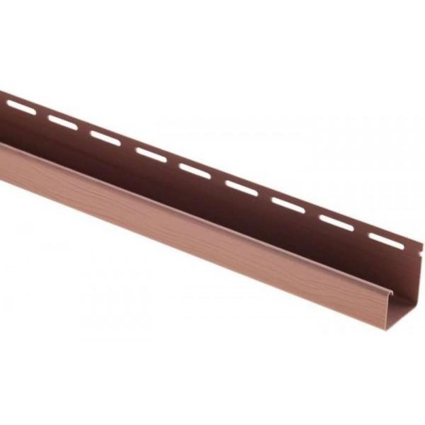 J-профиль Люкс Крашенный, T-15, ВН, Красно-коричневый купить в Благовещенске
