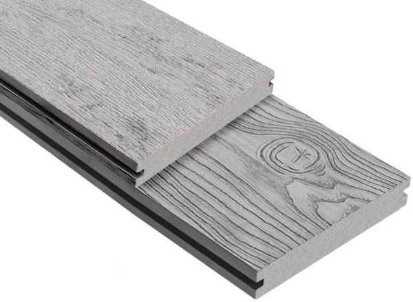 Террасная доска ДПК Outdoor 3D полнотелая STORM/OCEAN GREY серая микс купить в Благовещенске