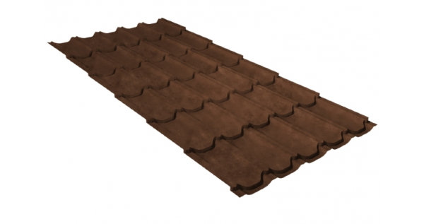 Металлочерепица квинта плюс GL 0,5 Safari Twincolor Brown купить в Благовещенске