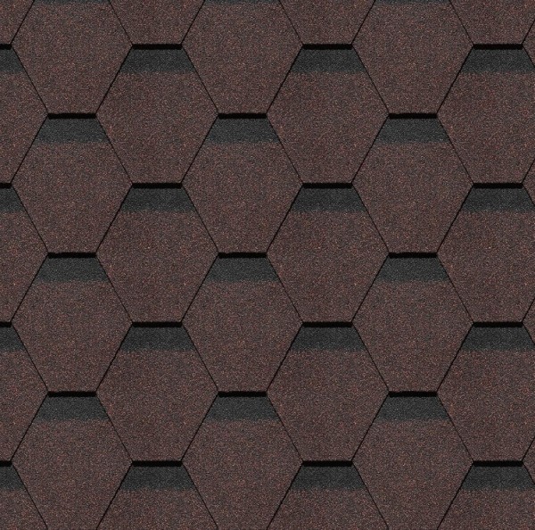 Гибкая черепица Docke, коллекция Шеффилд – Корица купить в Благовещенске