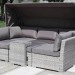Диван-Трансформер AFINA плетеный из иск. ротанга AFM-320G Grey купить в Благовещенске