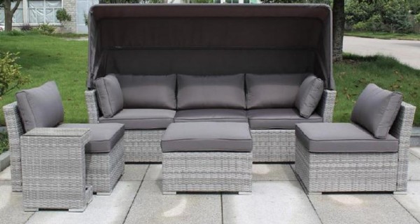 Диван-Трансформер AFINA плетеный из иск. ротанга AFM-320G Grey купить в Благовещенске