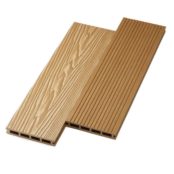 Террасная доска ДПК NanoWood двусторонняя New 3D тиснение + вельвет Орех купить в Благовещенске