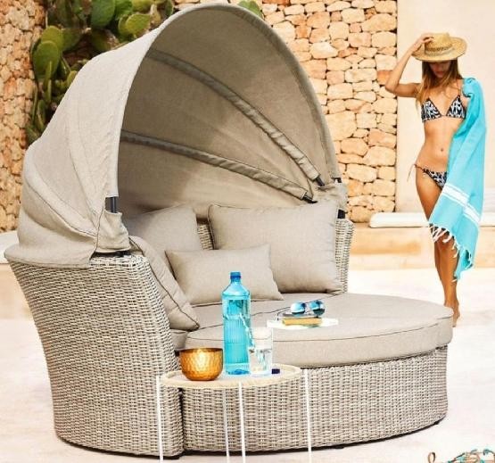 Диван-Трансформер AFINA плетеный из иск. ротанга AFM-325 Beige купить в Благовещенске