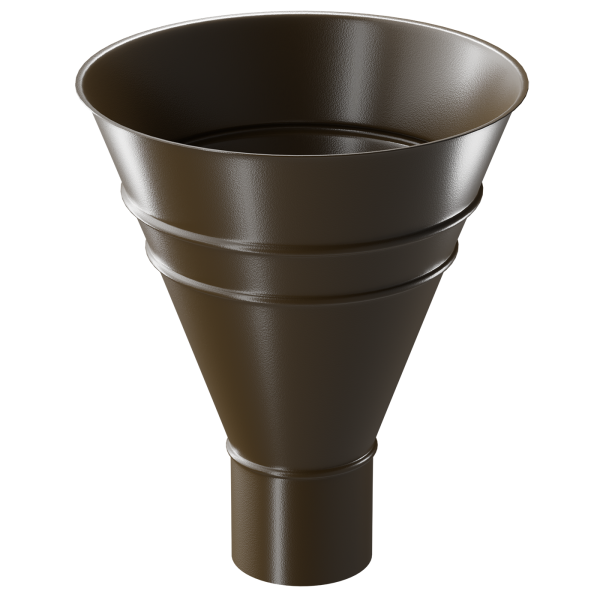 Воронка водосборная Döcke STAL PREMIUM, Каштан купить в Благовещенске