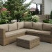 Комплект мебели AFINA плетеной из иск. ротанга YR825B Beige купить в Благовещенске