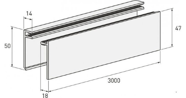 Планка финишная темная купить в Благовещенске