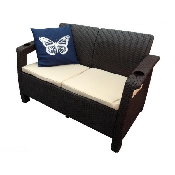Двухместный диван Yalta Sofa Seаt венге купить в Благовещенске