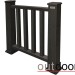 Ограждение из ДПК Outdoor Классик 3D STORM чёрный купить в Благовещенске