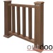 Ограждение из ДПК Outdoor Классик 3D STORM коричневый микс купить в Благовещенске