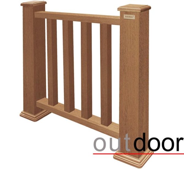 Ограждение из ДПК Outdoor Классик 3D STORM дуб купить в Благовещенске