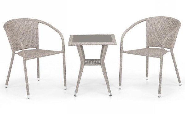 Комплект плетеной мебели AFINA из иск. ротанга T25C/Y137C-W85 Latte 2Pcs купить в Благовещенске