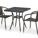 Комплект плетеной мебели AFINA из иск. ротанга T282BNT/Y137C-W53 Brown 2Pcs купить в Благовещенске