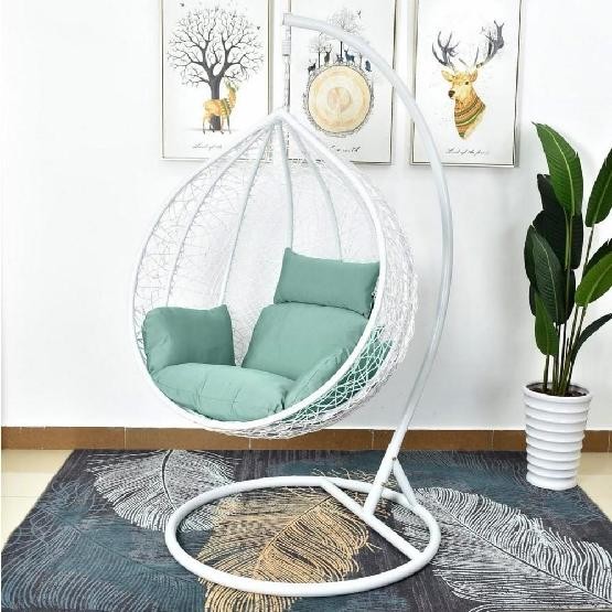 Кресло Подвесное из искусственного ротанга AFM-168A-L White/Green купить в Благовещенске