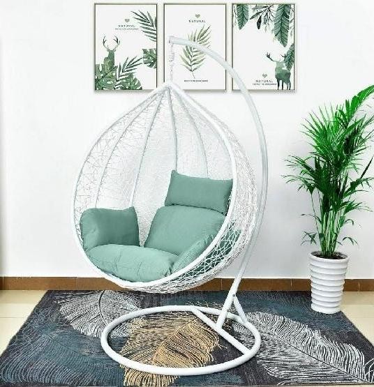 Кресло Подвесное из искусственного ротанга AFM-168A-XL White/Green купить в Благовещенске