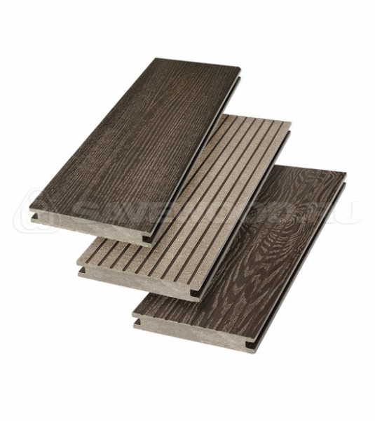 Террасная доска SW Fraxinus (R) полнотелая «SaveWood» Темно-коричневый купить в Благовещенске
