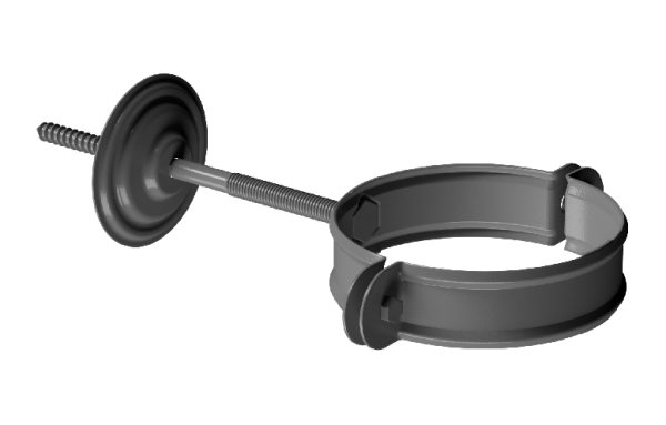 Хомут трубы D90 Döcke STAL PREMIUM Графит, (RAL 7024) купить в Благовещенске