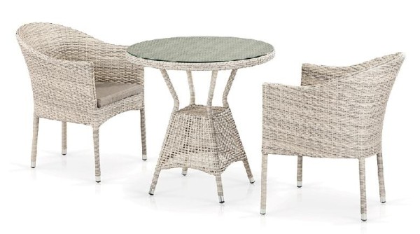 Комплект плетеной мебели AFINA из иск. ротанга T705ANT/Y350-W85 Latte 2Pcs купить в Благовещенске