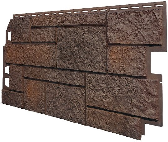 Фасадная панель VOX Sandstone (Сандстоун) темно коричневый купить в Благовещенске