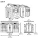 Сарай пластиковый LifeTime 15x8 DD купить в Благовещенске