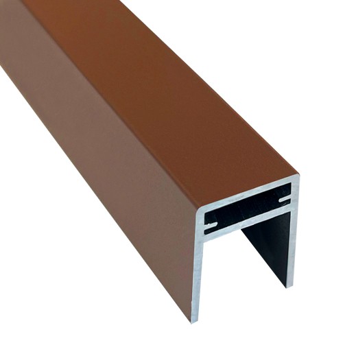 П-профиль Алюминиевый EasyDecking 35x25 Коричневый купить в Благовещенске