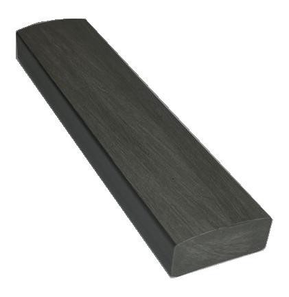 Лавочный брус Ecodecking Некст полнотелый брашированный 70х35 графит купить в Благовещенске