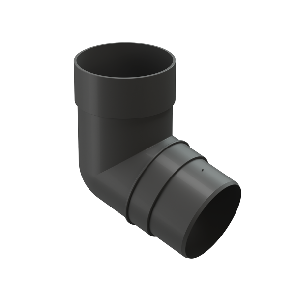 Колено 72˚ для водосточной трубы Docke Premium Графит купить в Благовещенске