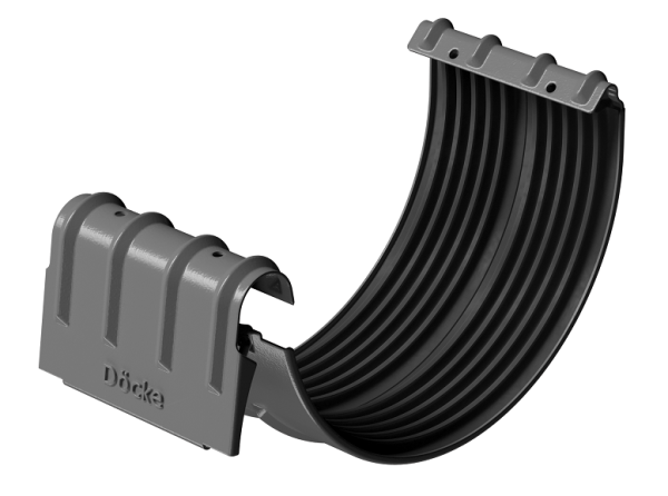 Соединитель желобов D125 Döcke STAL PREMIUM Графит, (RAL 7024) купить в Благовещенске