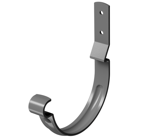 Карнизный крюк короткий (гнутый) D125 Döcke STAL PREMIUM Графит, (RAL 7024) купить в Благовещенске