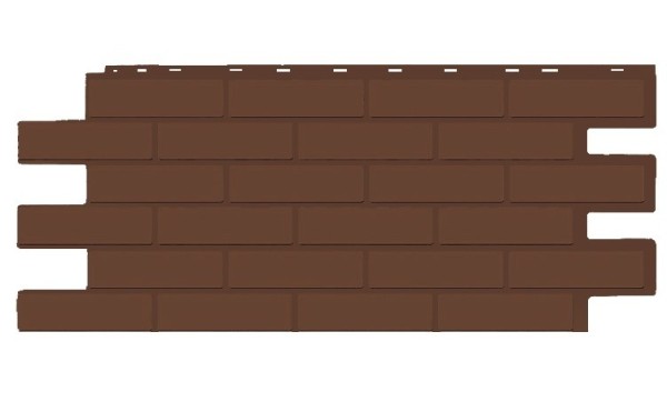 Фасадная панель T-Siding Кирпич Модерн Эко Браун купить в Благовещенске