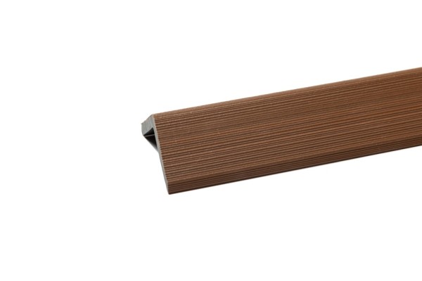 Уголок торцевой Ecodecking Скай коэкструзия 45х45х3000 Тик купить в Благовещенске