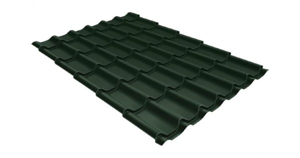 Металлочерепица классик 0,5 Satin RR 11 темно-зеленый купить в Благовещенске